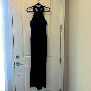 NWT BCBG Generation pantsuit romper size 6 in black, lace back detail w/ pockets